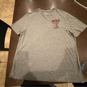 Texas Tech Fanatics Gray Tee with Red and Black Logo